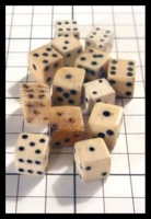 Dice : Dice - 6D - White Bone Tiny Dice - Ebay July 2013